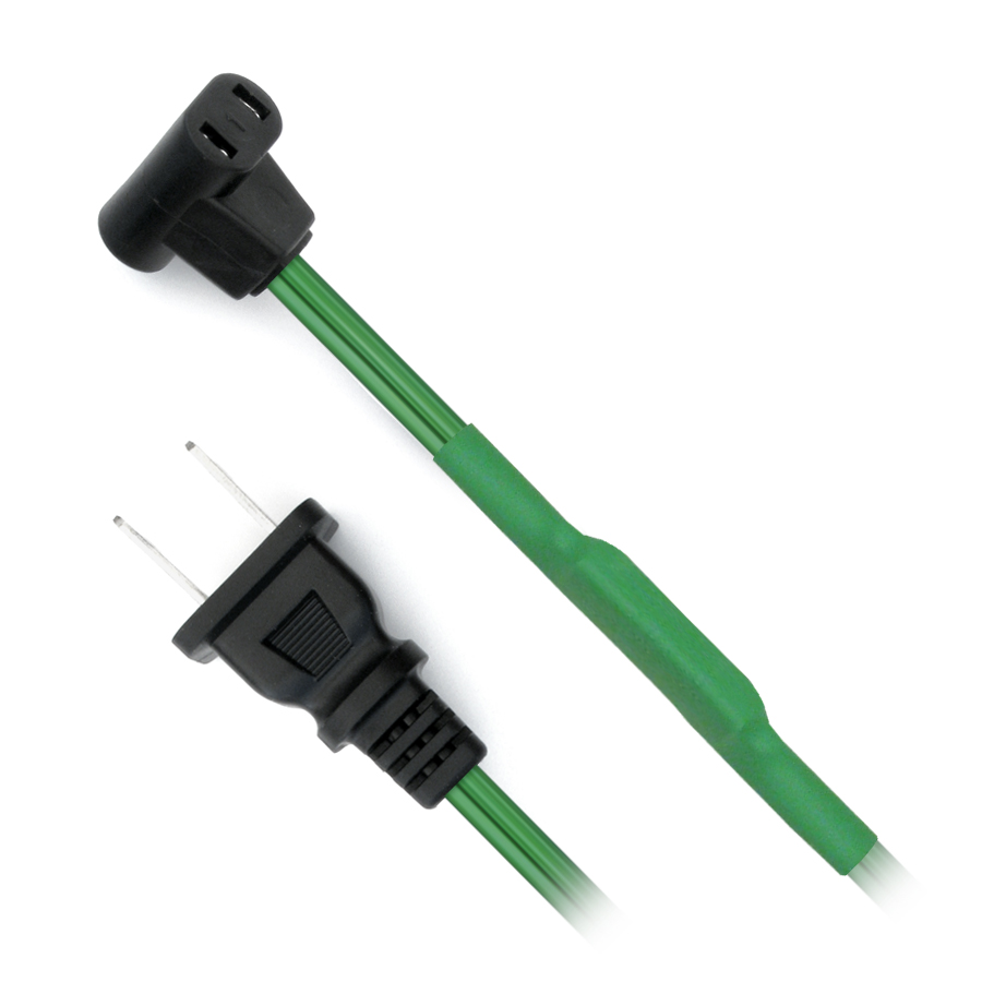 (HP25 "T" PLUG GREEN WIRE "SPT1" (THERMOSTATICALLY CONTROLLED) WITH NEMA 1-15P WALL PLUG)