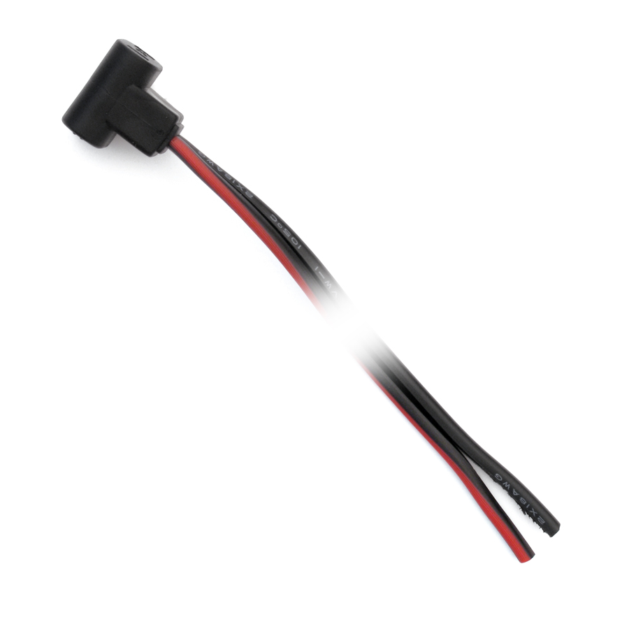 (HP25 "T" PLUG BLACK WIRE WITH RED TRACER "SPT1")
